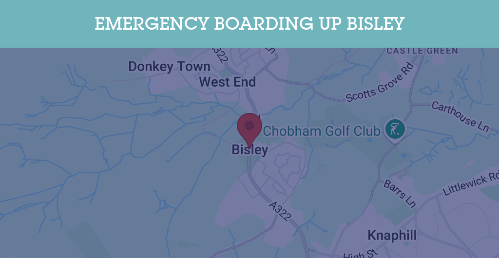 Emergency Boarding Up Services in Bisley - GU postcode