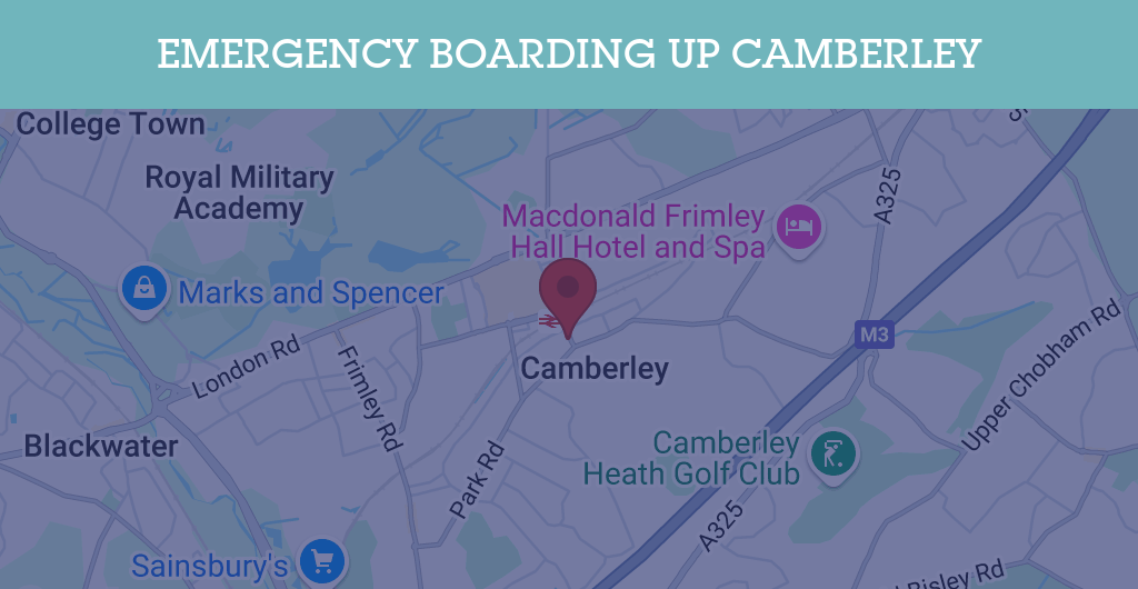 Emergency Boarding Up Services in Camberley - GU postcode