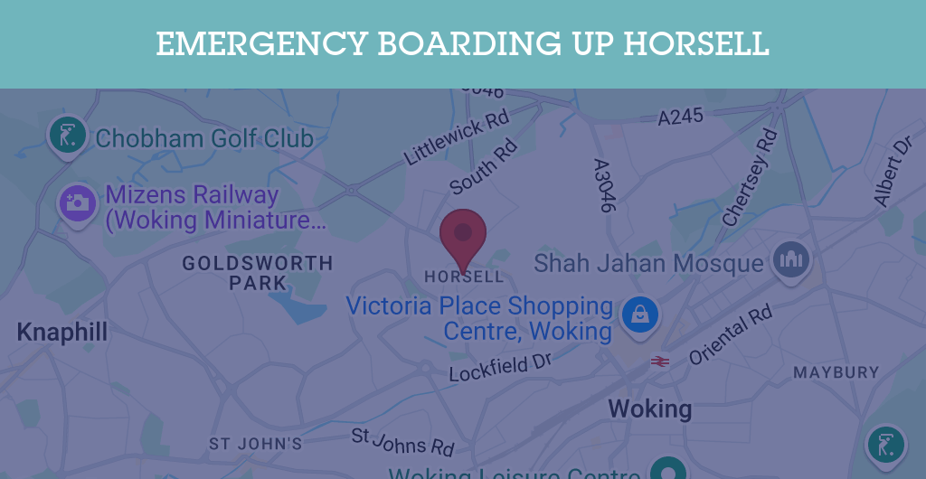 Emergency Boarding Up Services in Horsell - GU postcode