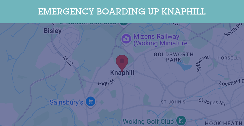 Emergency Boarding Up Services in Knaphill - GU postcode