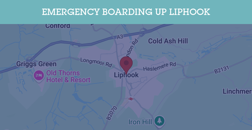 Emergency Boarding Up Services in Liphook - GU postcode