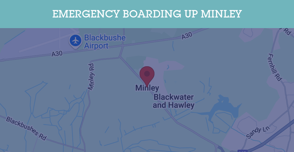 Emergency Boarding Up Services in Minley - GU postcode