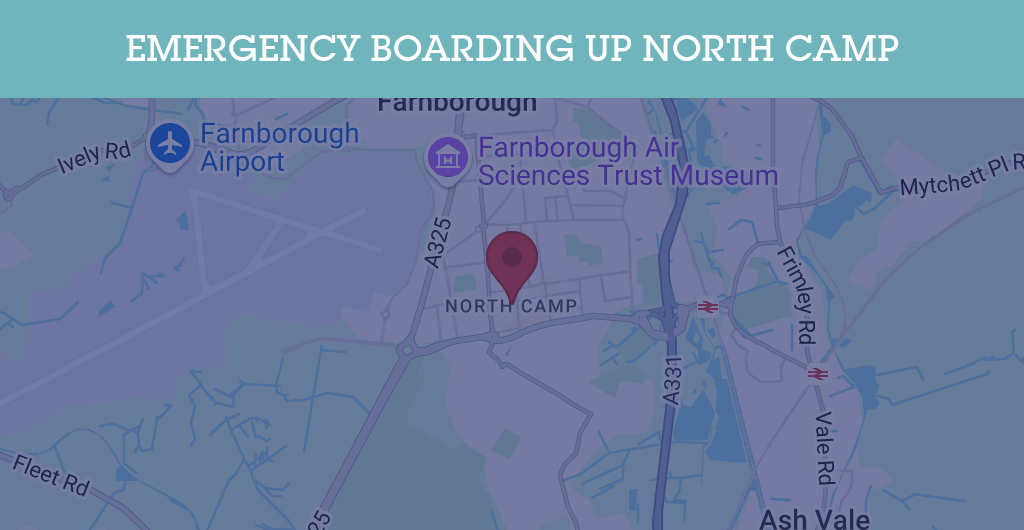 Emergency Boarding Up Services in North Camp - GU postcode
