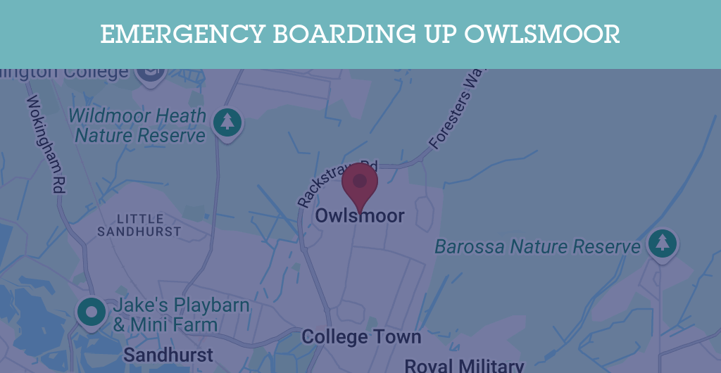 Emergency Boarding Up Services in Owlsmoor - GU postcode