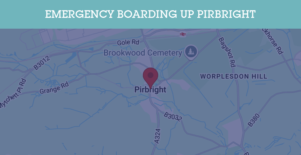 Emergency Boarding Up Services in Pirbright - GU postcode