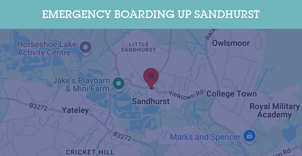 Emergency Boarding Up Services in Sandhurst - GU postcode