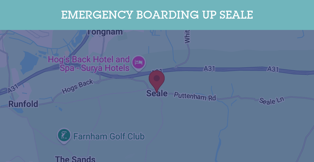 Emergency Boarding Up Services in Seale - GU postcode