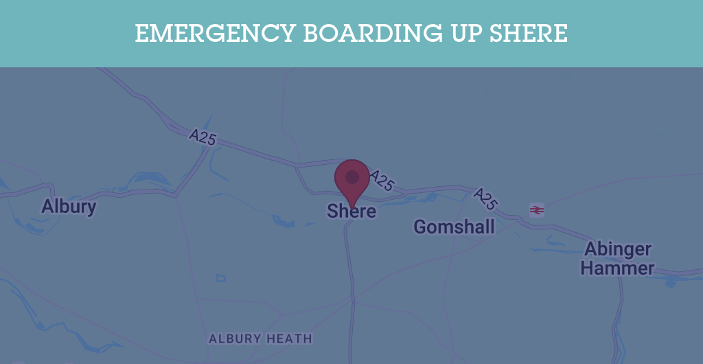 Emergency Boarding Up Services in Shere - GU postcode